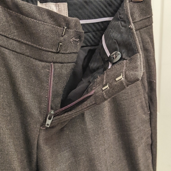 Banana Republic Wide Leg Dress Pants, Dark Brown (size 00 petite, women) - Picture 4 of 7